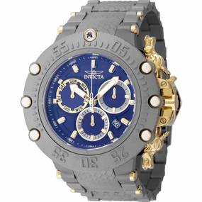 Invicta Men's Watch - Subaqua Chronograph Titanium, Gold and Blue Dial Dive | 48193