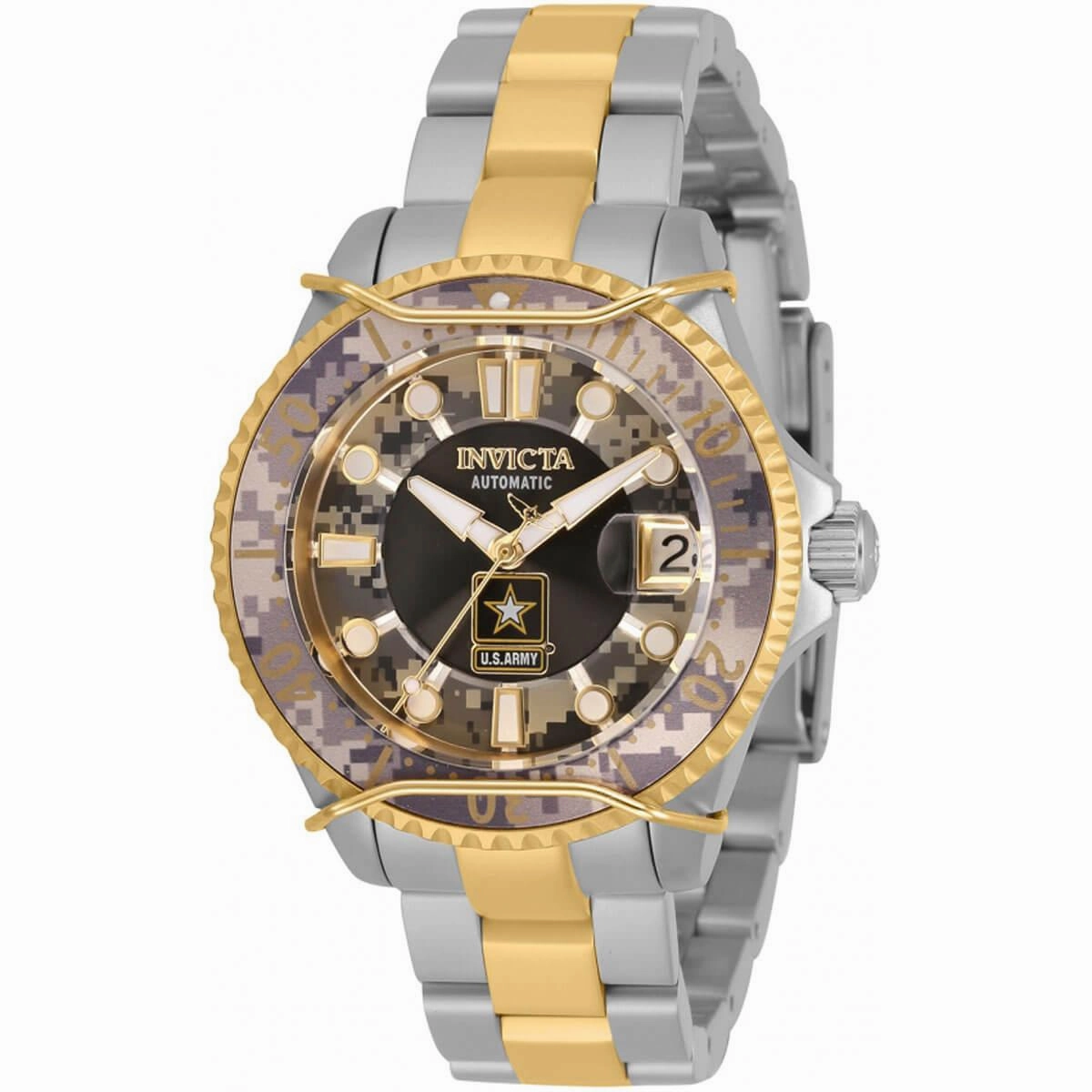 Invicta Women's Automatic Watch - U.S. Army Black and Camouflage Dial Bracelet | 31856