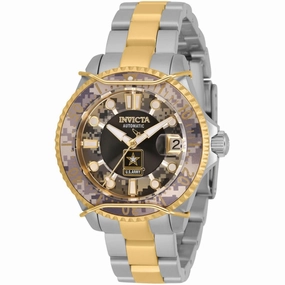 Invicta Women's Automatic Watch - U.S. Army Black and Camouflage Dial Bracelet | 31856