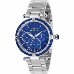 Invicta Women's Quartz Watch - Bolt Blue Dial Silver Tone Bracelet | 28956