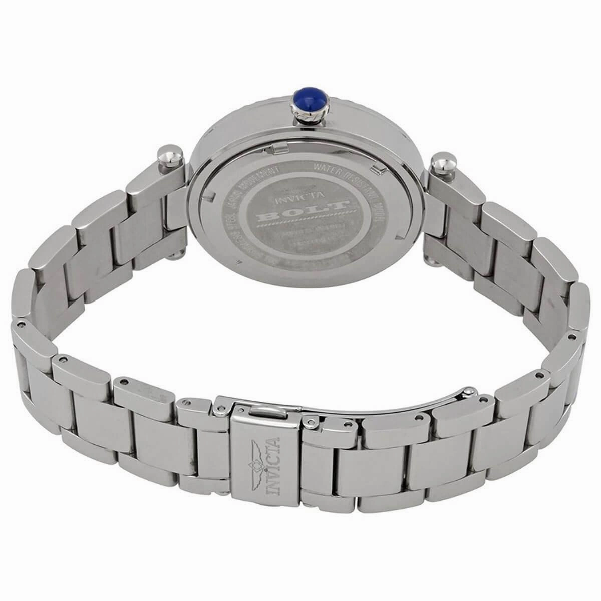 Invicta Women's Quartz Watch - Bolt Blue Dial Silver Tone Bracelet | 28956