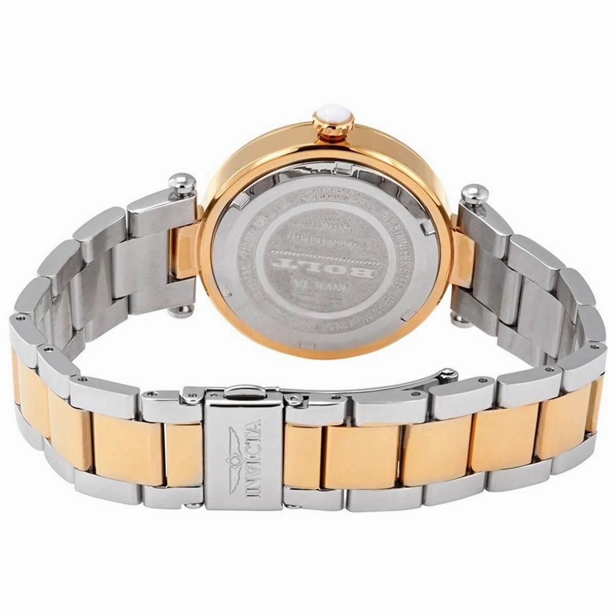 Invicta Women's Quartz Watch - Bolt White and Gold Tone Dial Two Tone Bracelet | 28960