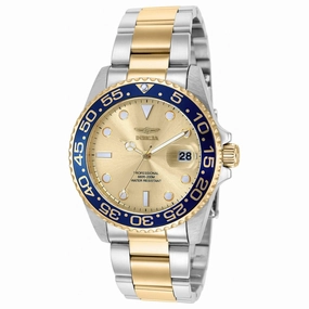 Invicta Women's Quartz Watch - Pro Diver Gold Tone Dial Two Tone Bracelet | 36537