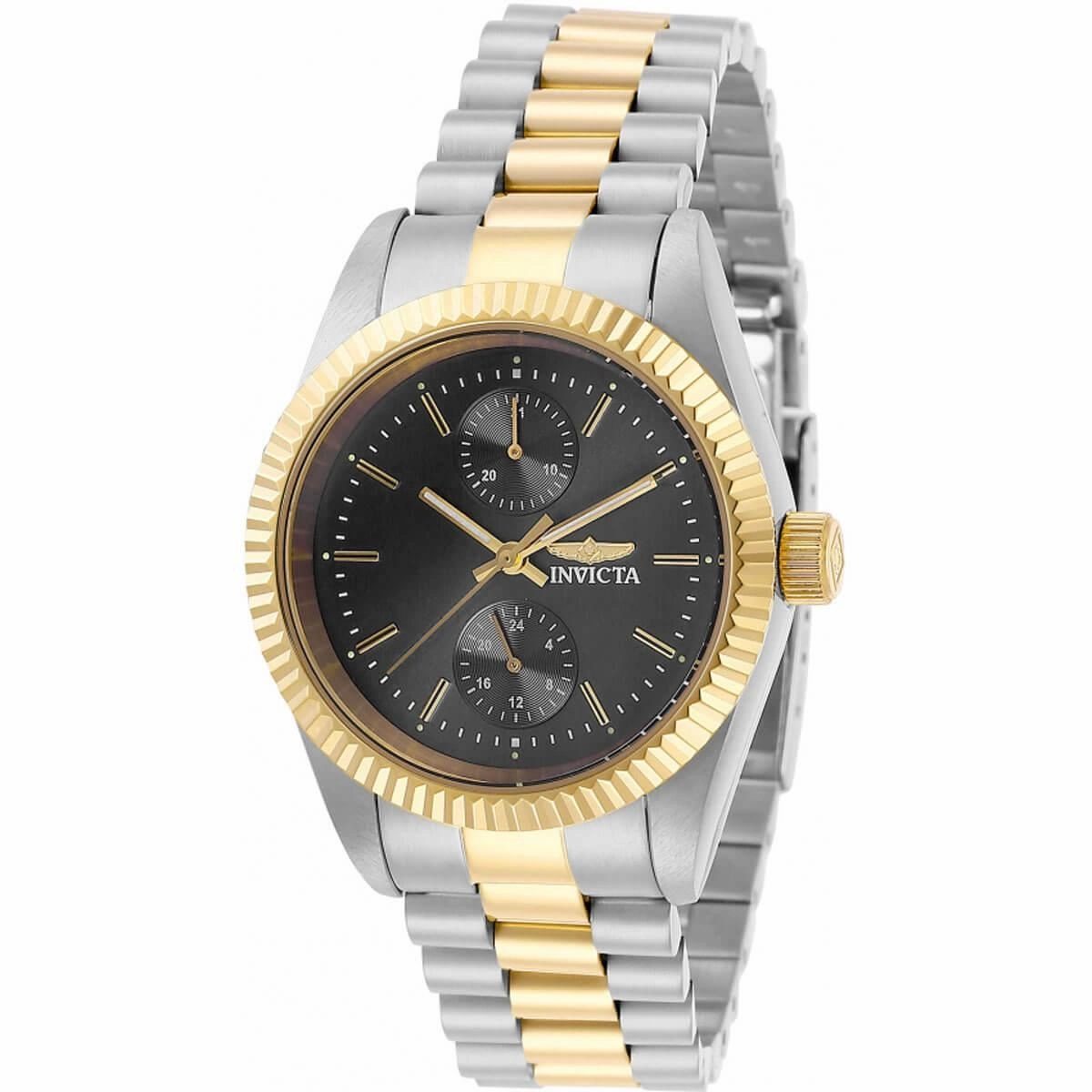 Invicta Women's Quartz Watch - Specialty Charcoal Dial Two Tone Bracelet | 29439