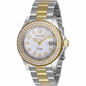 Invicta Women's Watch - Angel Quartz Mother of Pearl Dial Two Tone Bracelet | 28675