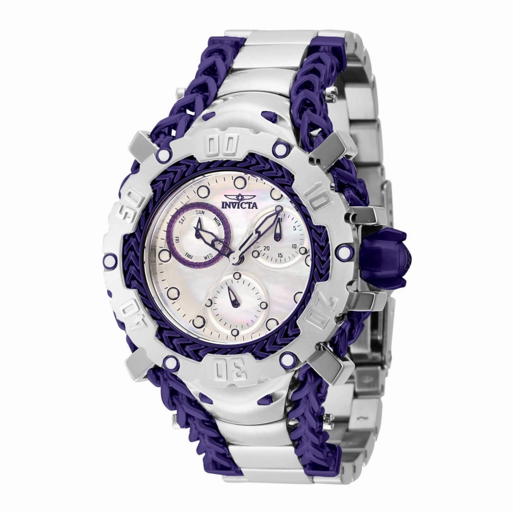 Invicta Women's Watch - Gladiator Quartz MOP Dial Stainless Steel Bracelet | 41109