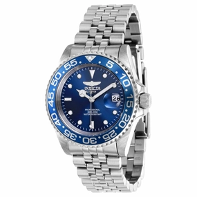 Invicta Women's Watch - Pro Diver Quartz Silver Tone and Blue Rotating Bezel | 37161
