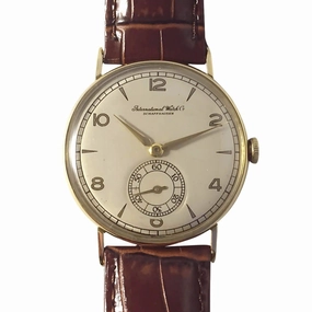 IWC Calibre 61 1940's 14kt Gold Men's Vintage Watch