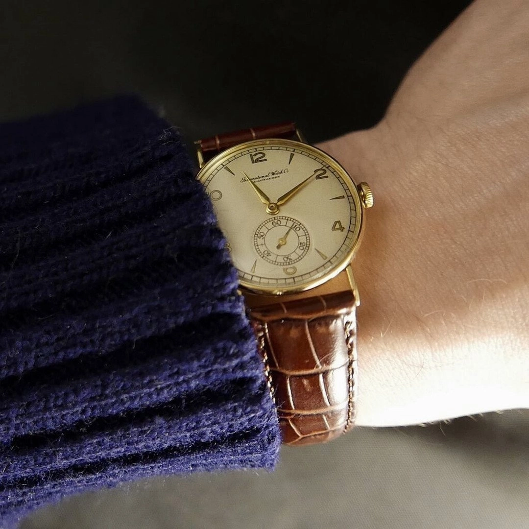 IWC Calibre 61 1940's 14kt Gold Men's Vintage Watch