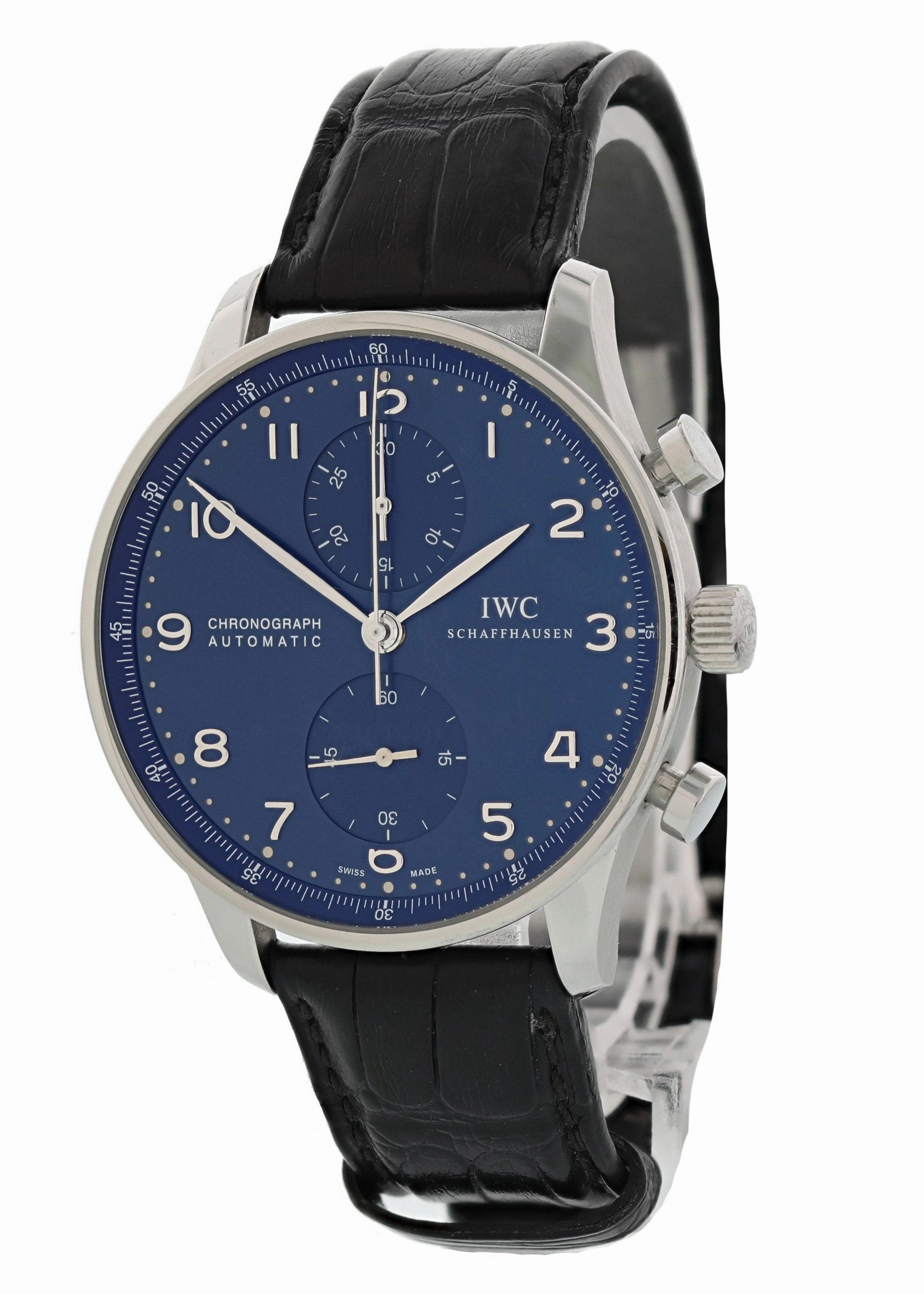 IWC Portuguese IW3714-91 Chrono-Automatic Mens Watch Box papers
