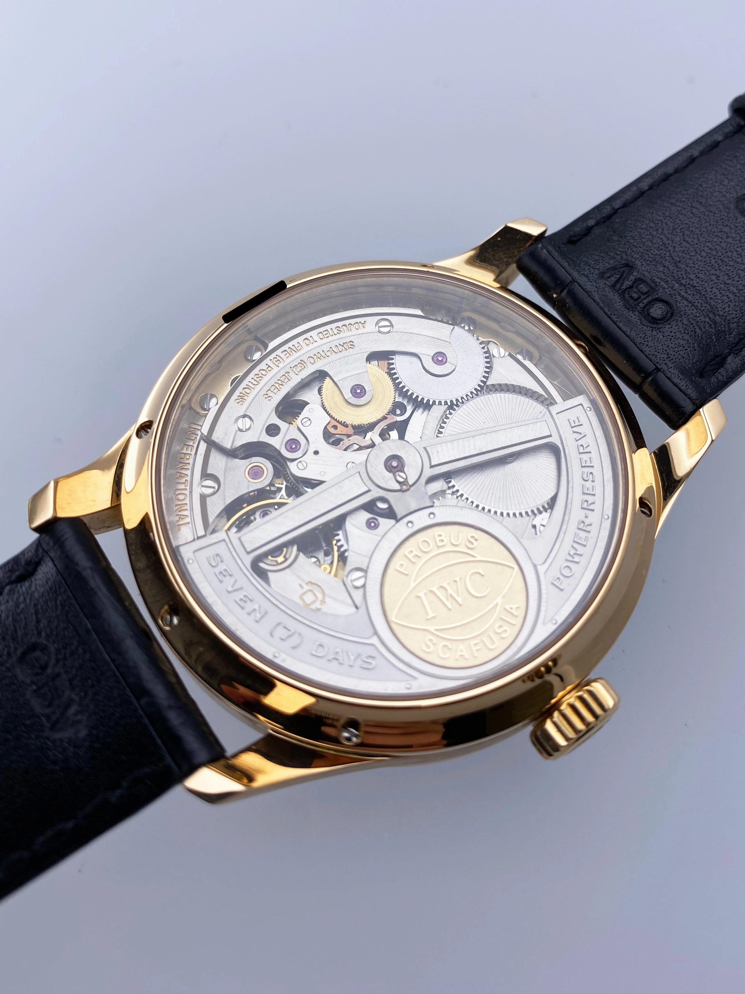 IWC Portuguese IW502119 Perpetual Calendar Black Dial Mens Watch