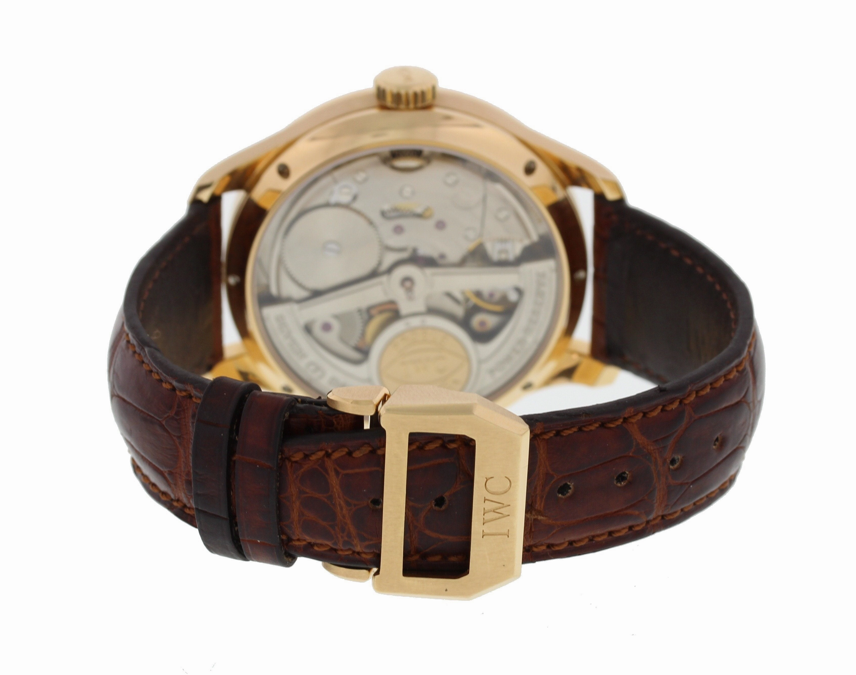 IWC Portuguese IW503202 18k Rose Gold 7 Day Perpetual Calendar