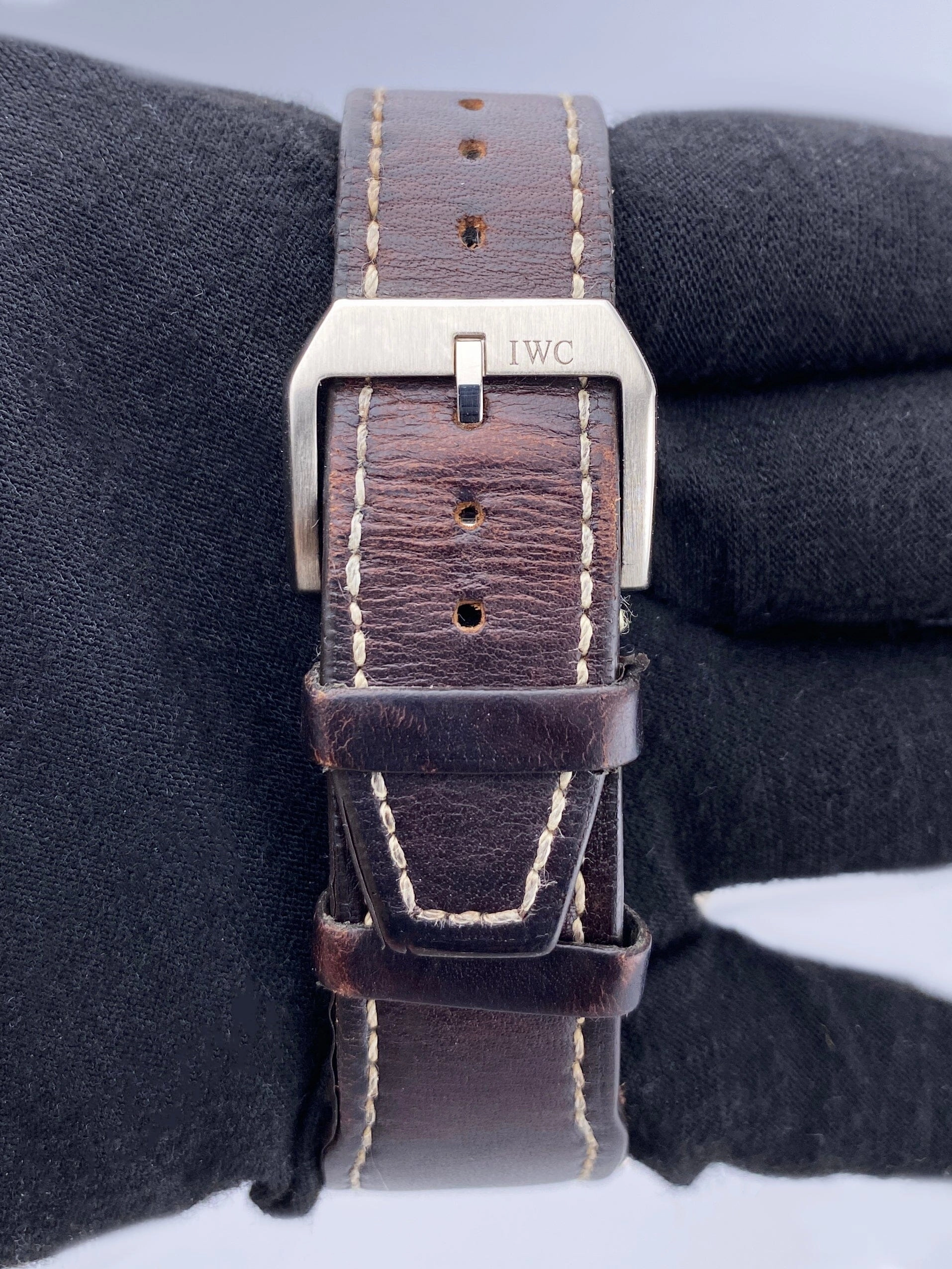 IWC Saint Exupery UTC Pilots IW326102 18k WG Brown Dial Mens Watch Box Papers
