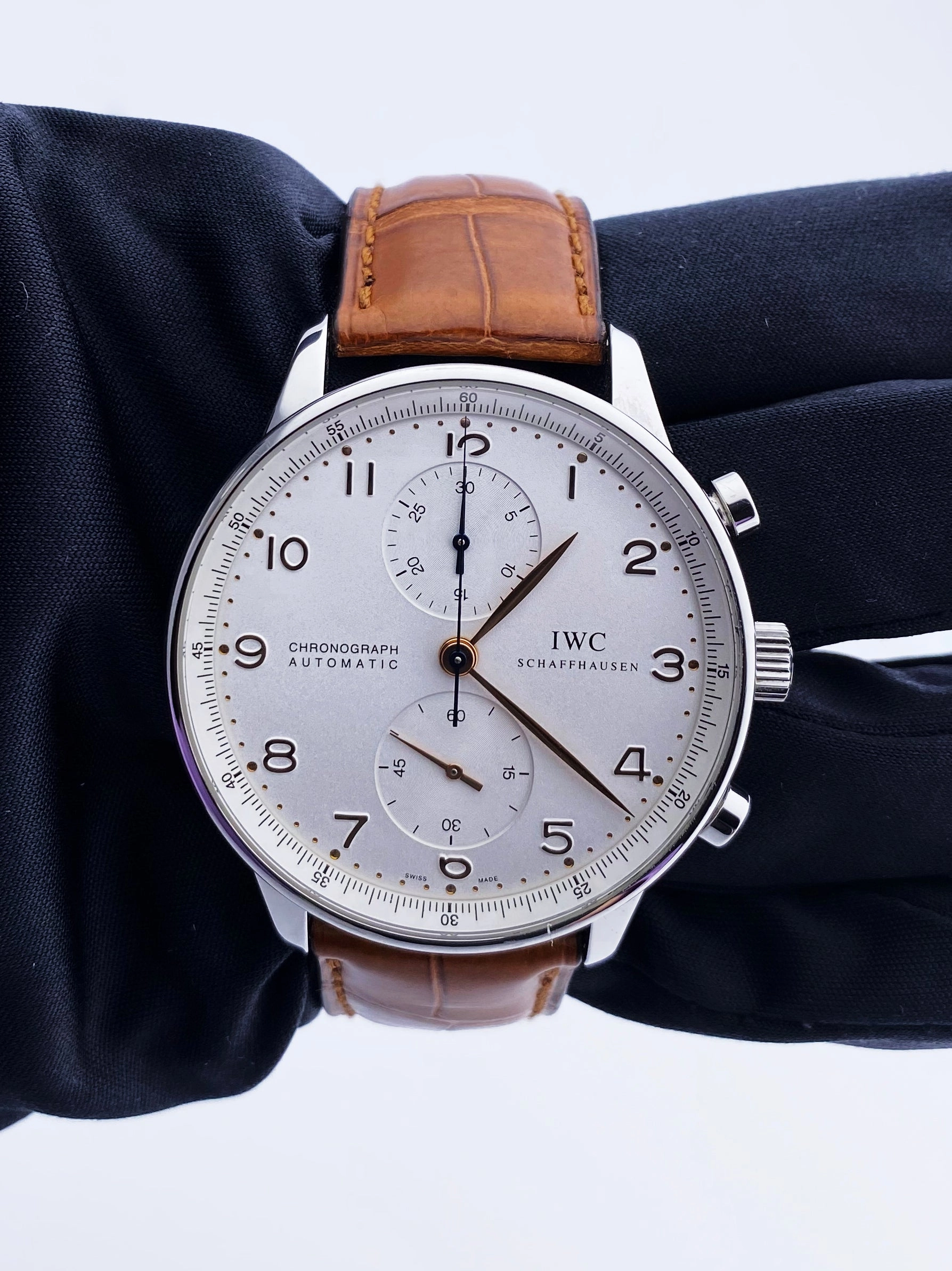 IWC Schaffhausen Portugieser Stainless Steel Mens Watch