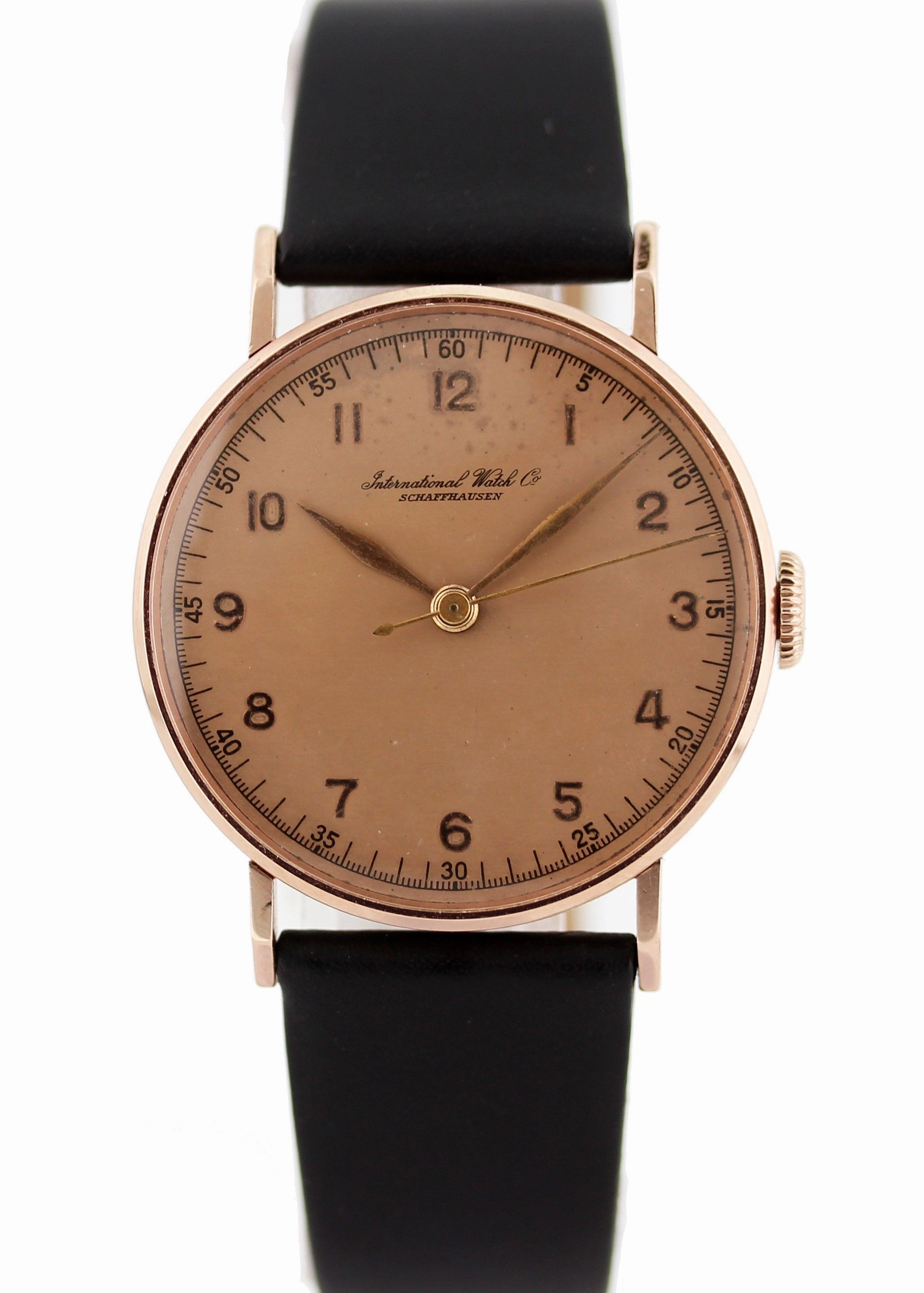 IWC Schaffhausen Vintage Rose Gold Mens Watch