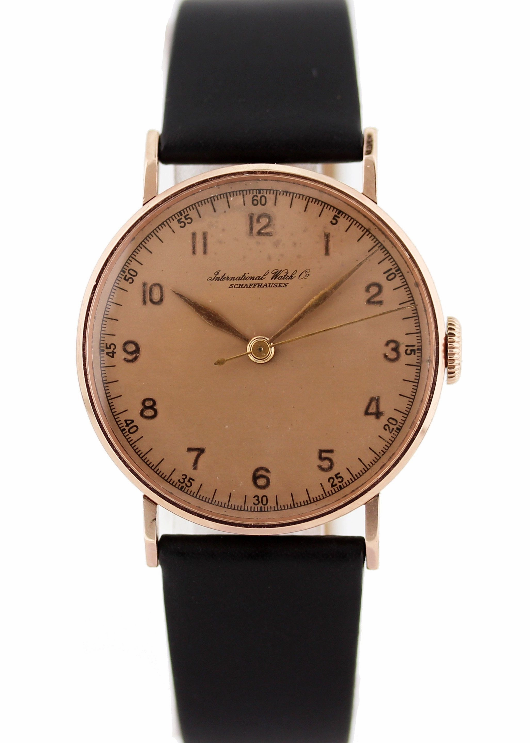 IWC Schaffhausen Vintage Rose Gold Mens Watch