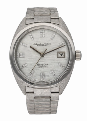 IWC Yacht Club 18K White Gold Diamond Dial Watch