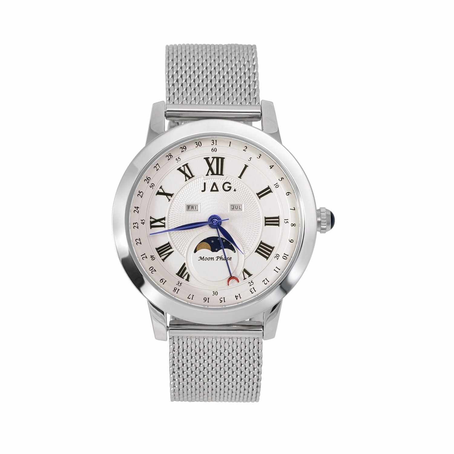 Jag Mosman Silver Dial 42mm Watch J2772A