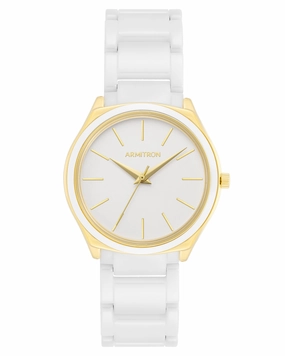 Jalyn? | 36mm, White Ceramic/Gold