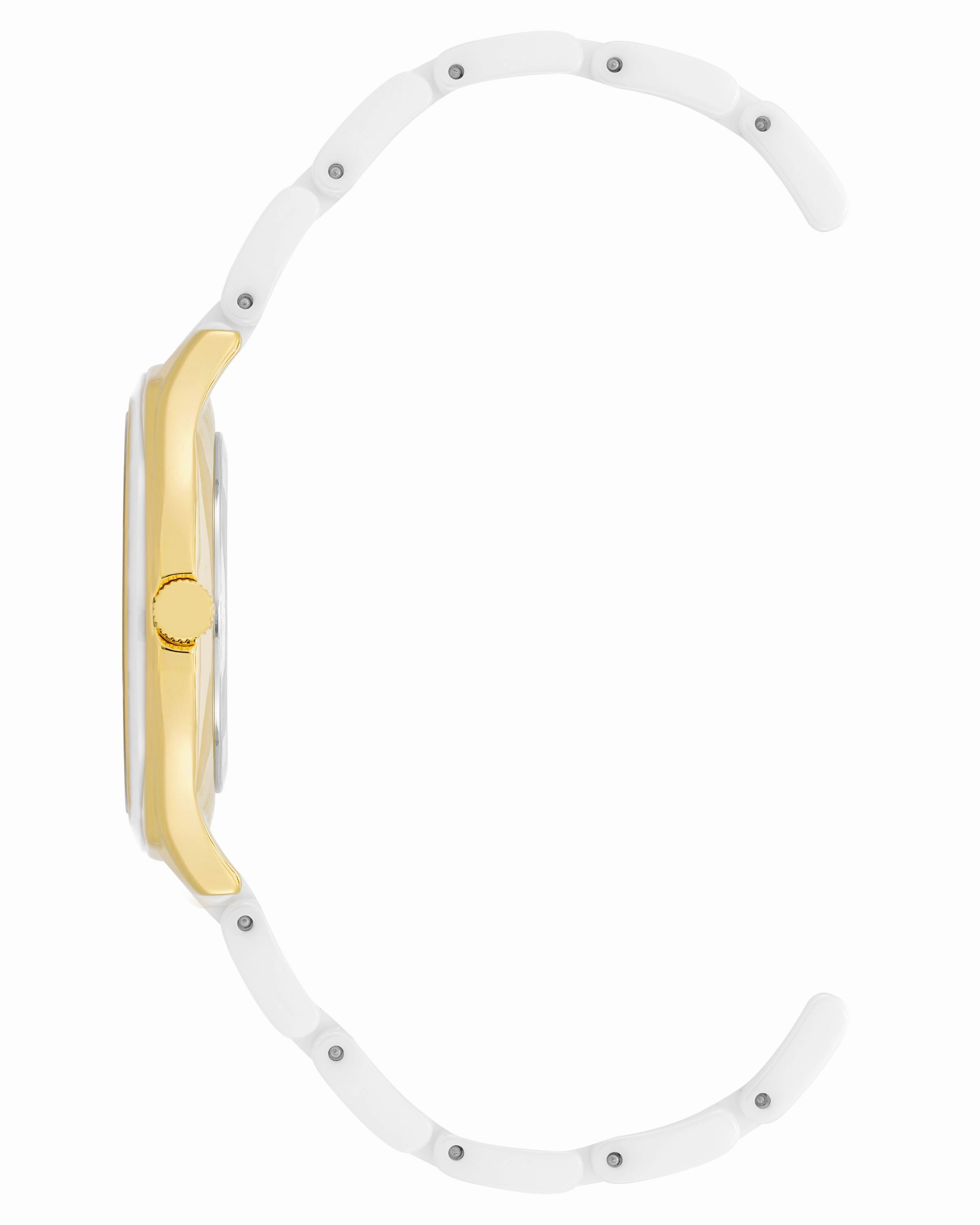 Jalyn? | 36mm, White Ceramic/Gold
