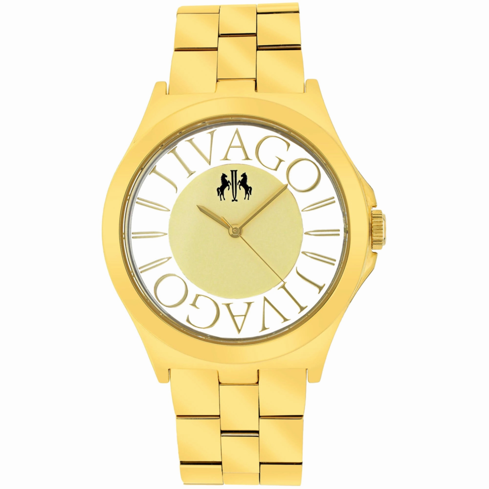 Jivago Women's Watch - Fun Swiss Quartz Gold Tone Dial Yellow Gold Bracelet | JV8414