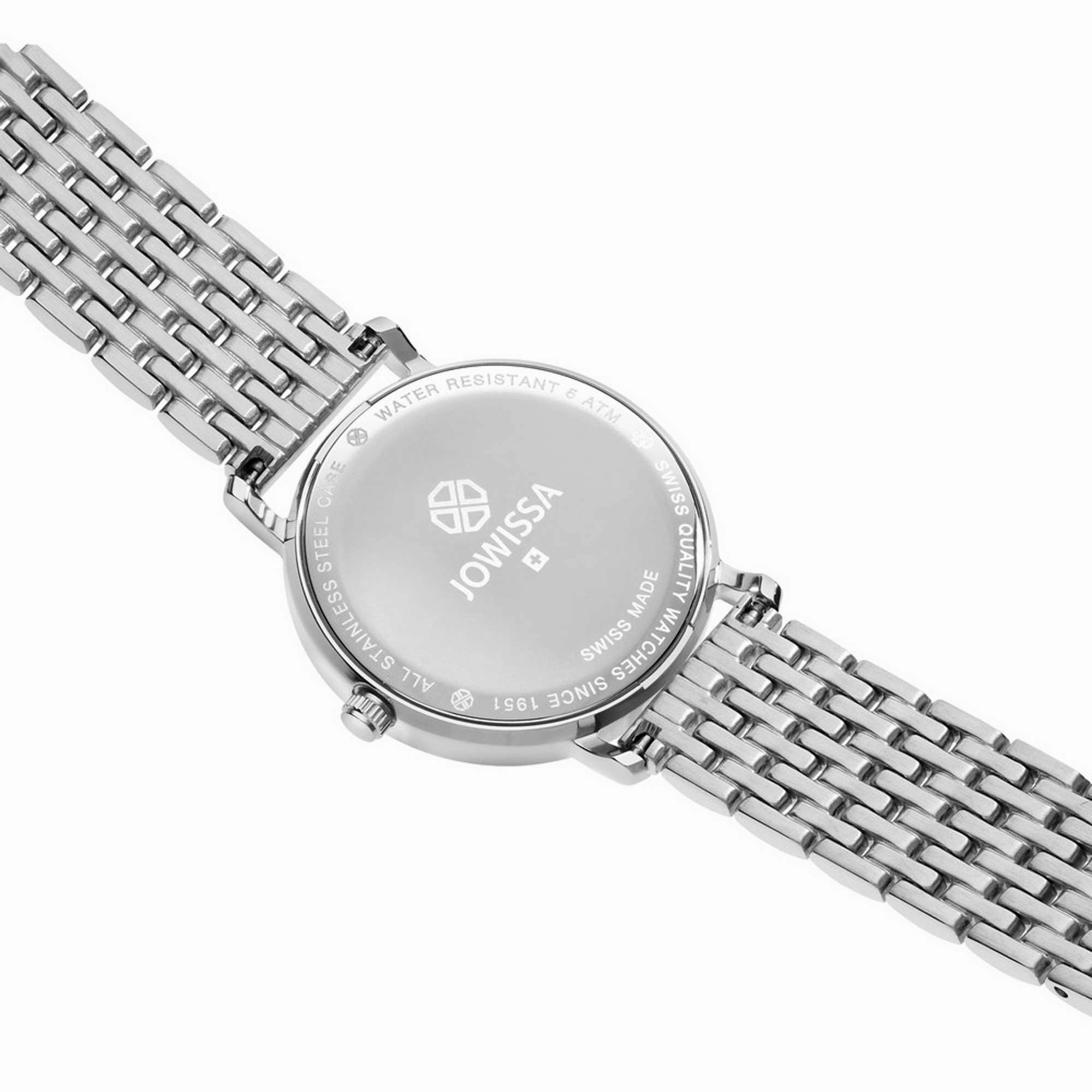 Jowissa Women's Watch - Roma White Dial Silver Stainless Steel Bracelet | J2.289.M