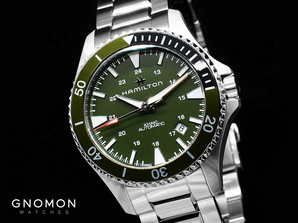 Khaki Navy Scuba Auto 40 Green - Bracelet Ref. H82375161