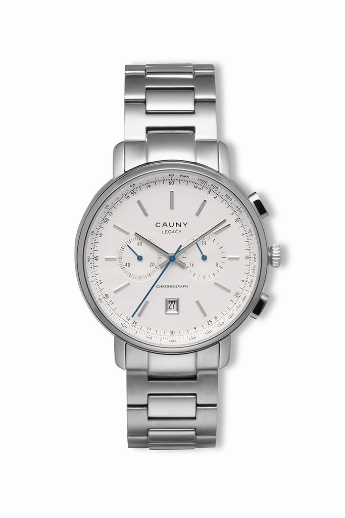 Legacy Chronograph White Steel