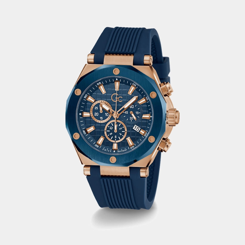 Legacy Men Quartz Blue Dial Chronograph Silicone Watch Z18006G7MF