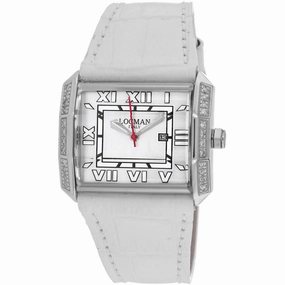 Locman Women's Watch - Classic Quartz White Dial Leather Strap | 232MOPWHD/WH LE