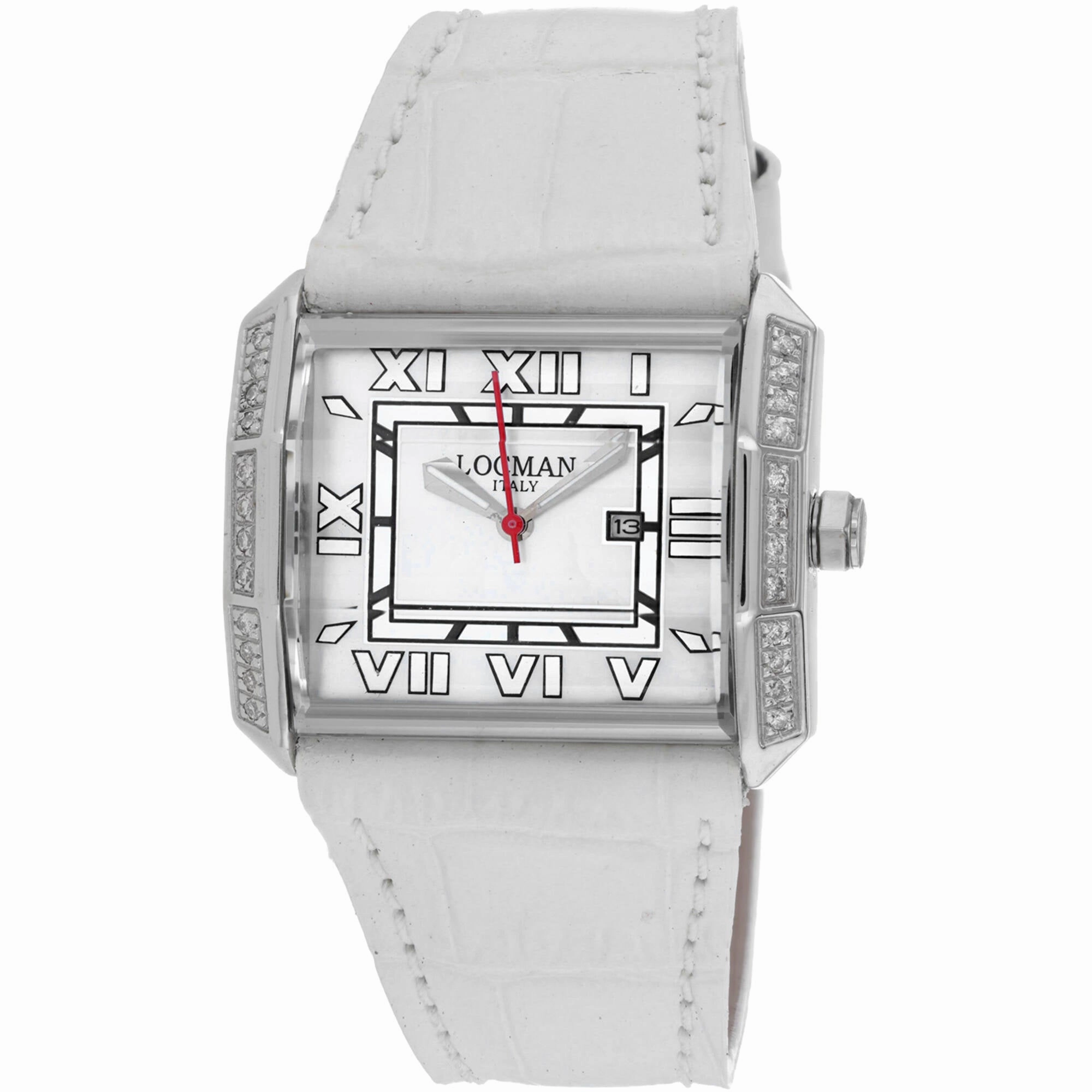 Locman Women's Watch - Classic Quartz White Dial Leather Strap | 232MOPWHD/WH LE