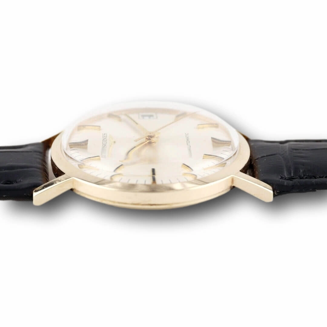 Longines Automatic 9k Gold Dress Watch, Circa 1974