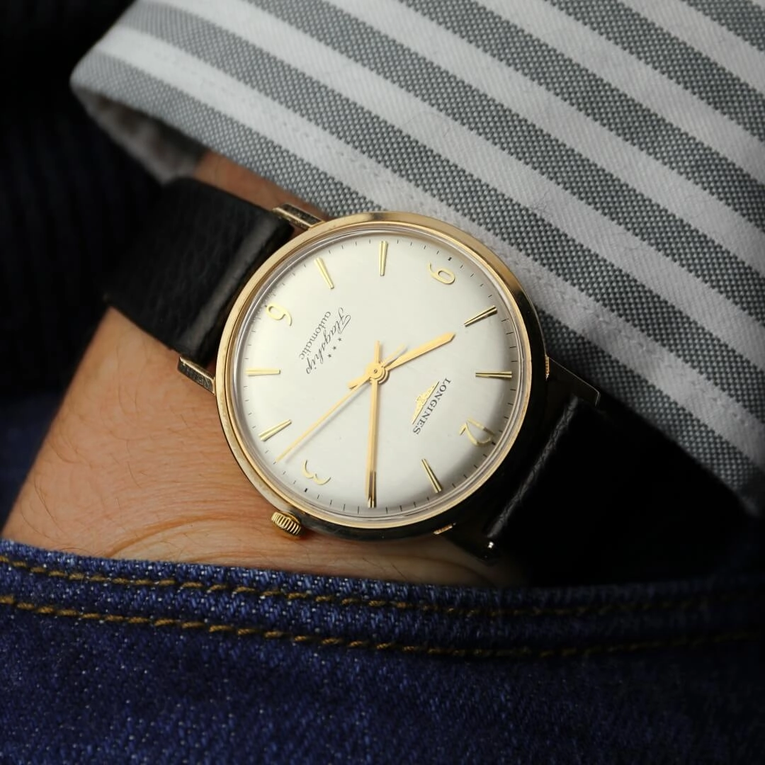 Longines Flagship Automatic 3403 "Big Ship", 9k Gold, 1963