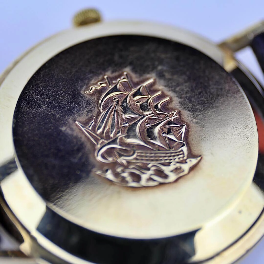 Longines Flagship Automatic 3403 "Big Ship", 9k Gold, 1963