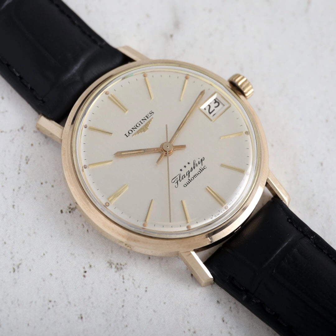 Longines Flagship Ref. 3418 "Big Ship", 1966 9k Gold Vintage Watch