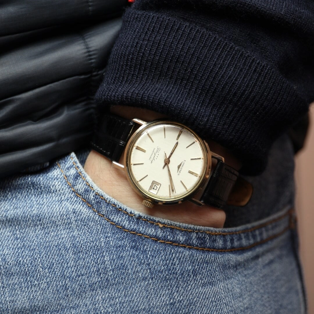 Longines Flagship Ref. 3418 "Big Ship", 1966 9k Gold Vintage Watch