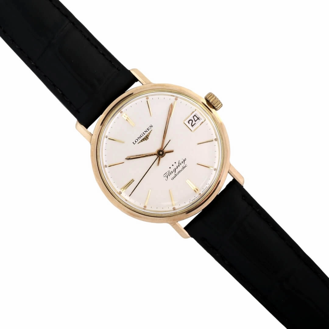 Longines Flagship Ref. 3418 "Big Ship", 1966 9k Gold Vintage Watch