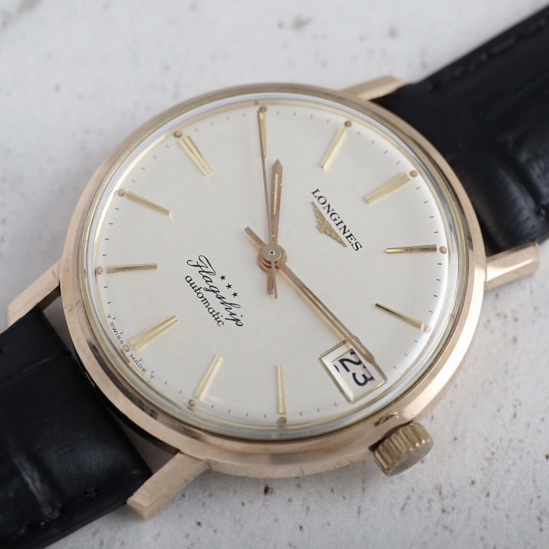 Longines Flagship Ref. 3418 "Big Ship", 1966 9k Gold Vintage Watch