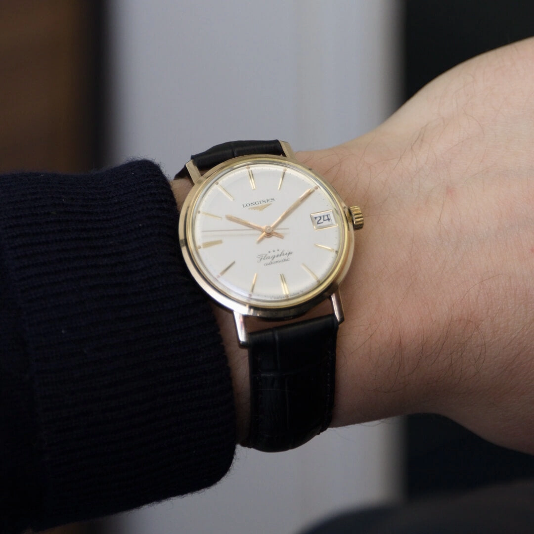 Longines Flagship Ref. 3418 "Big Ship", 1966 9k Gold Vintage Watch