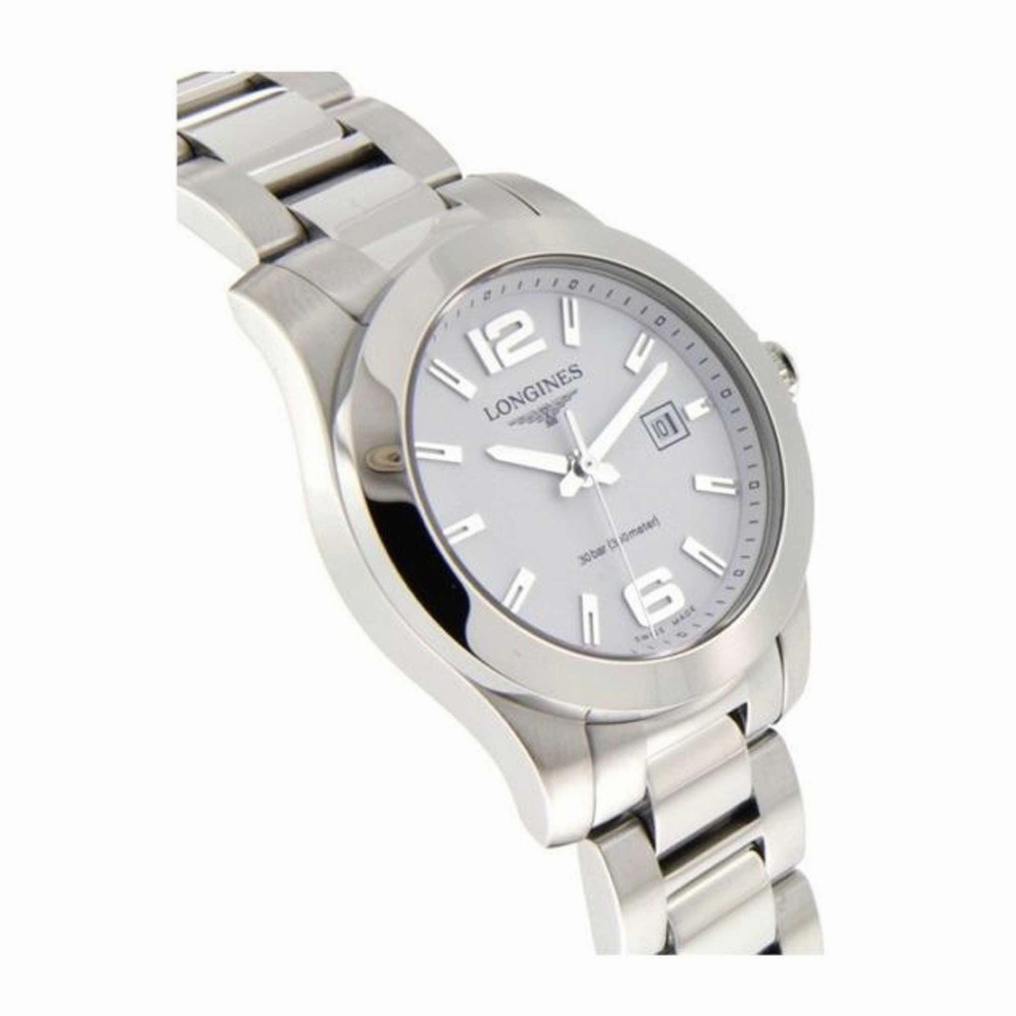 Longines Women's Watch - Conquest Quartz Silver Stainless Steel Bracelet | L33774166
