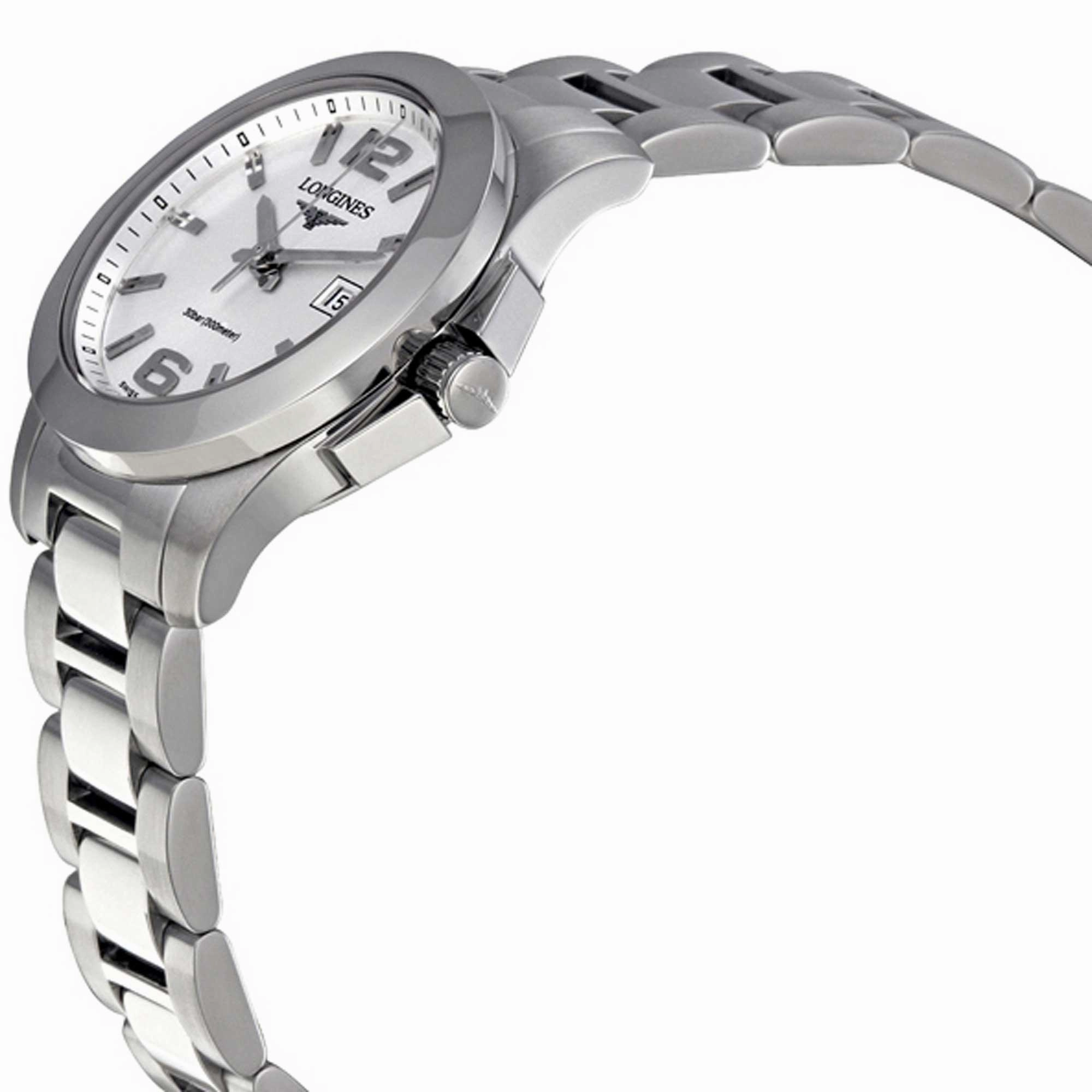 Longines Women's Watch - Conquest White Dial Stainless Steel Bracelet | L33764166