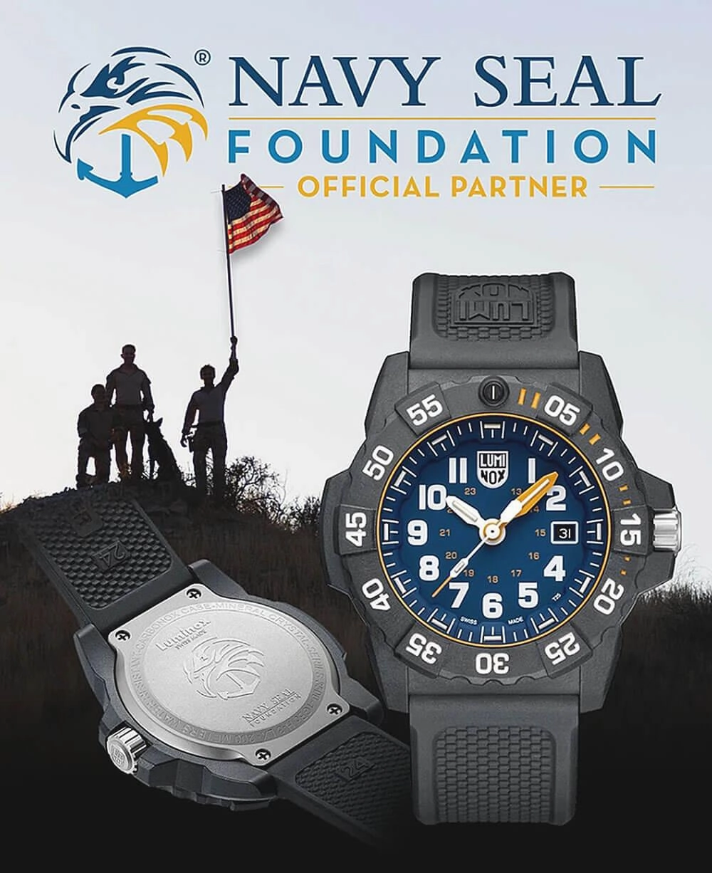 Luminox 3503.NSF Men's Watch - Navy Seal Foundation Blue Dial Strap