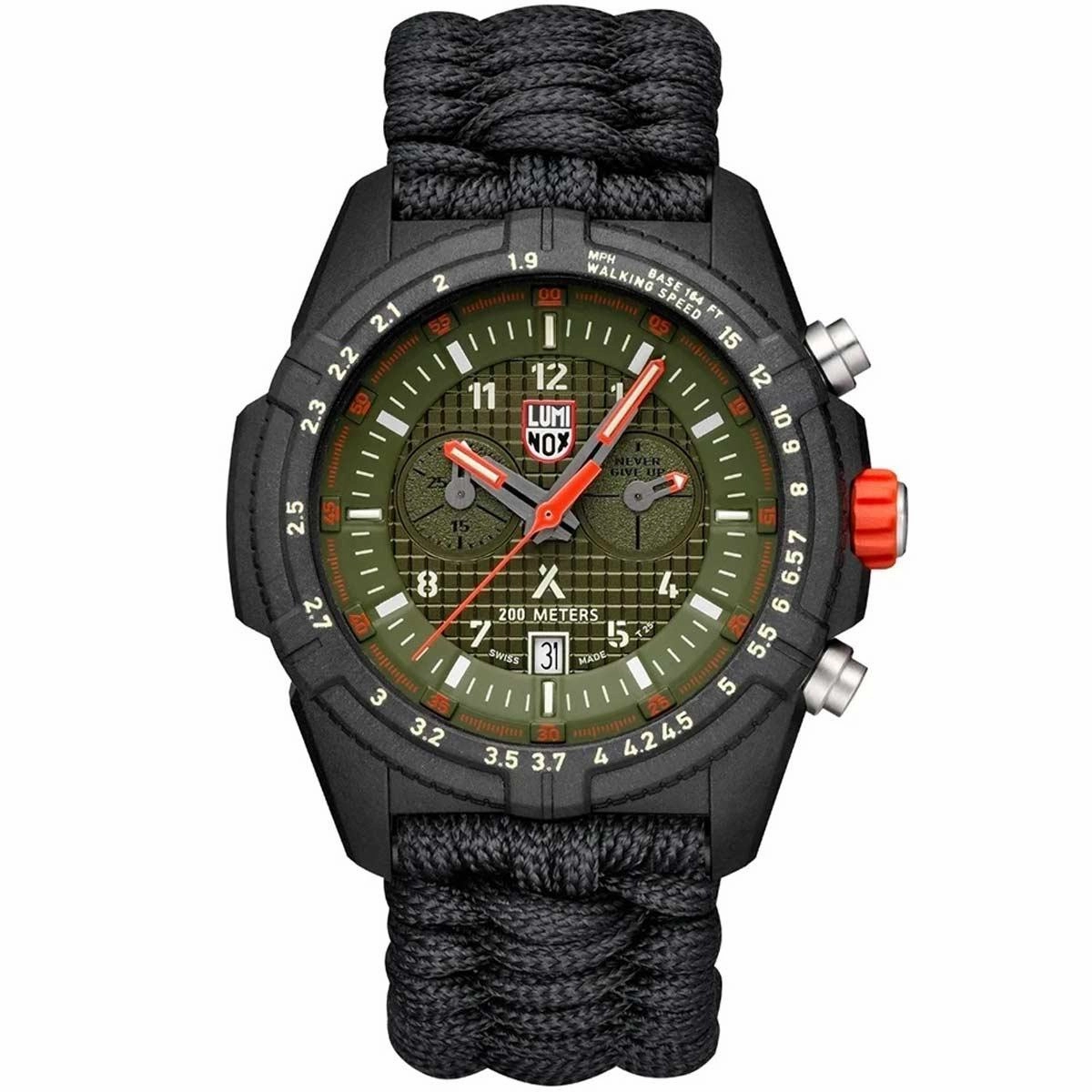 Luminox Chronograph Watch Bear Grylls Quartz Green Dial Strap | 3798.MI