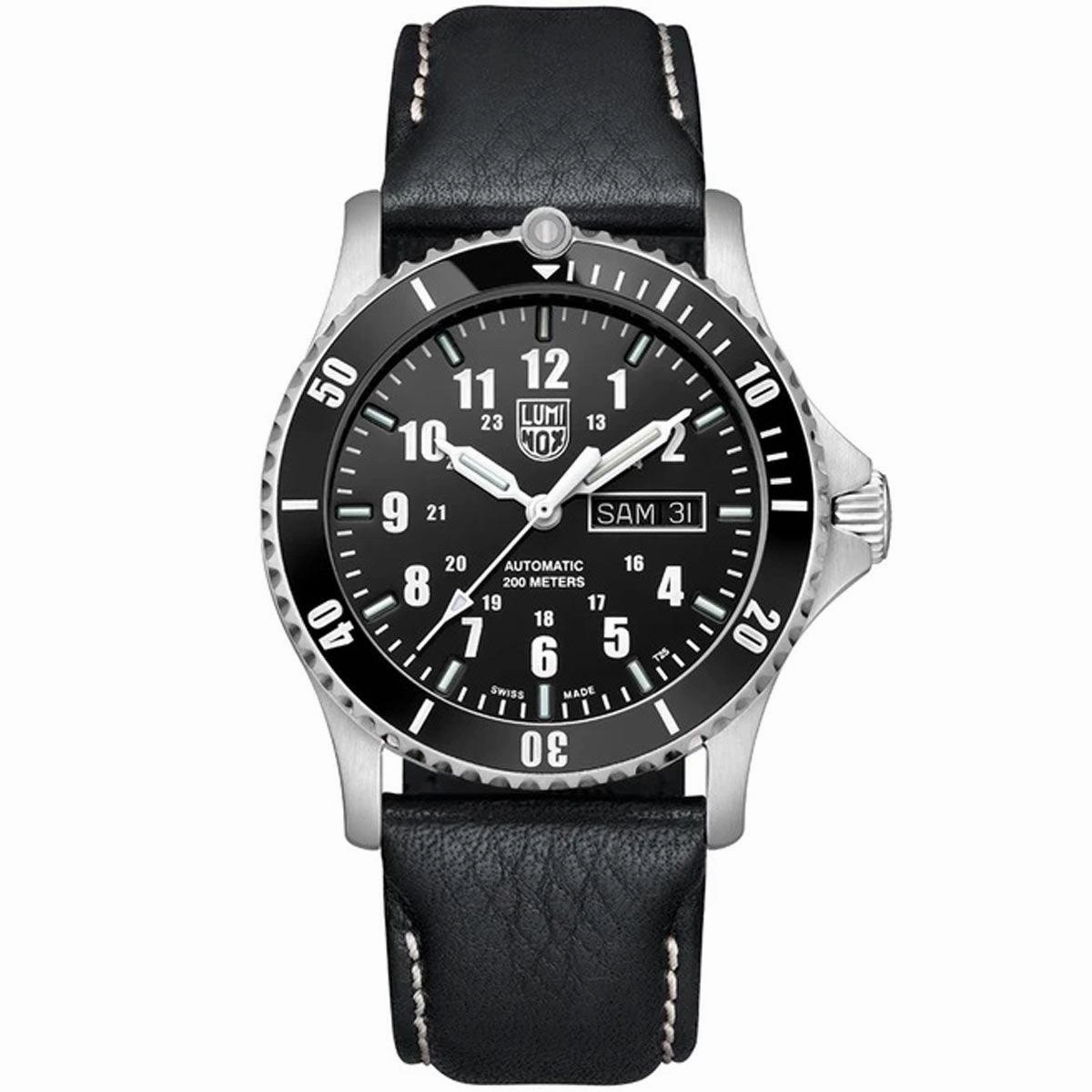 Luminox Men's Automatic Sport Timer Black Dial Leather Strap | XS.0921