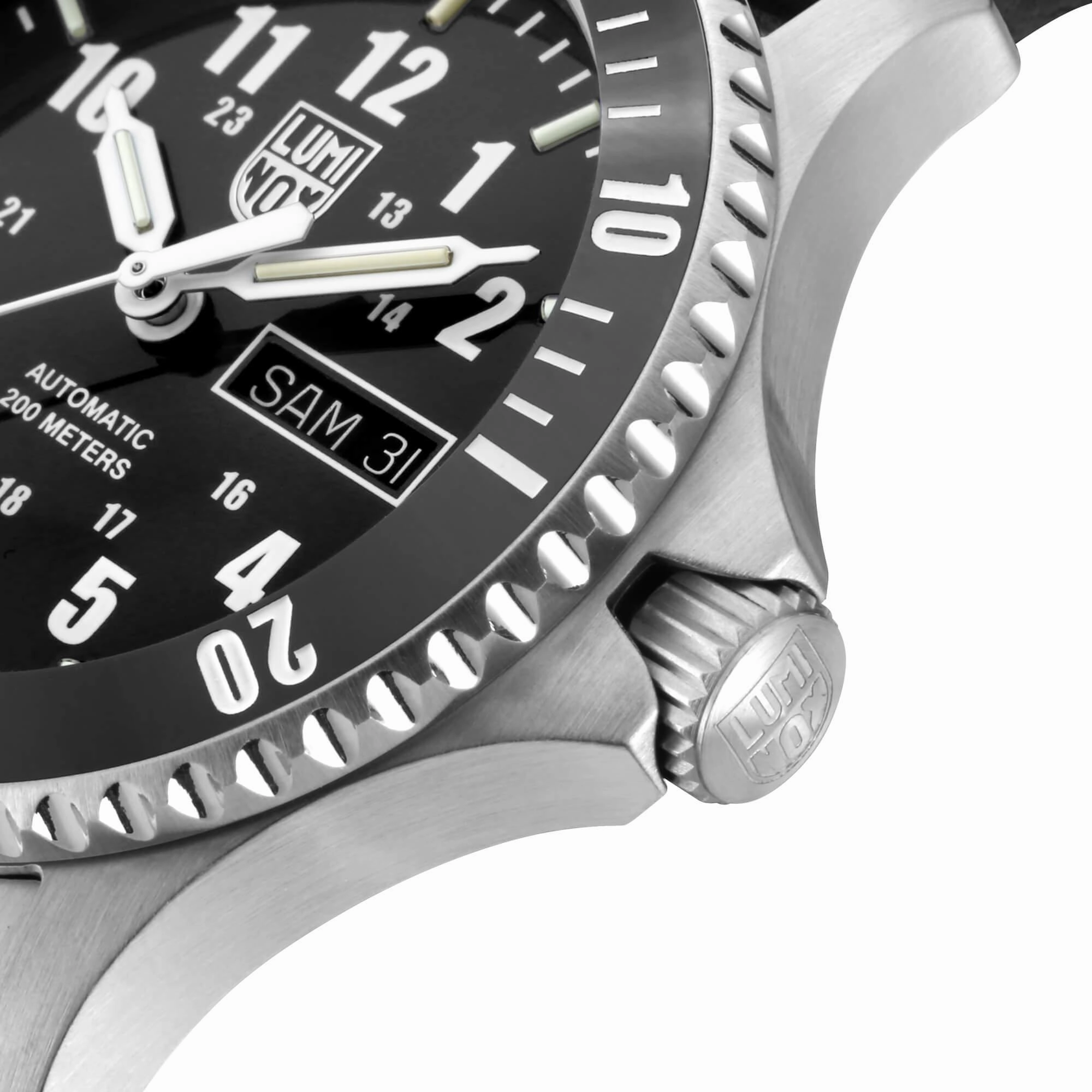 Luminox Men's Automatic Sport Timer Black Dial Leather Strap | XS.0921