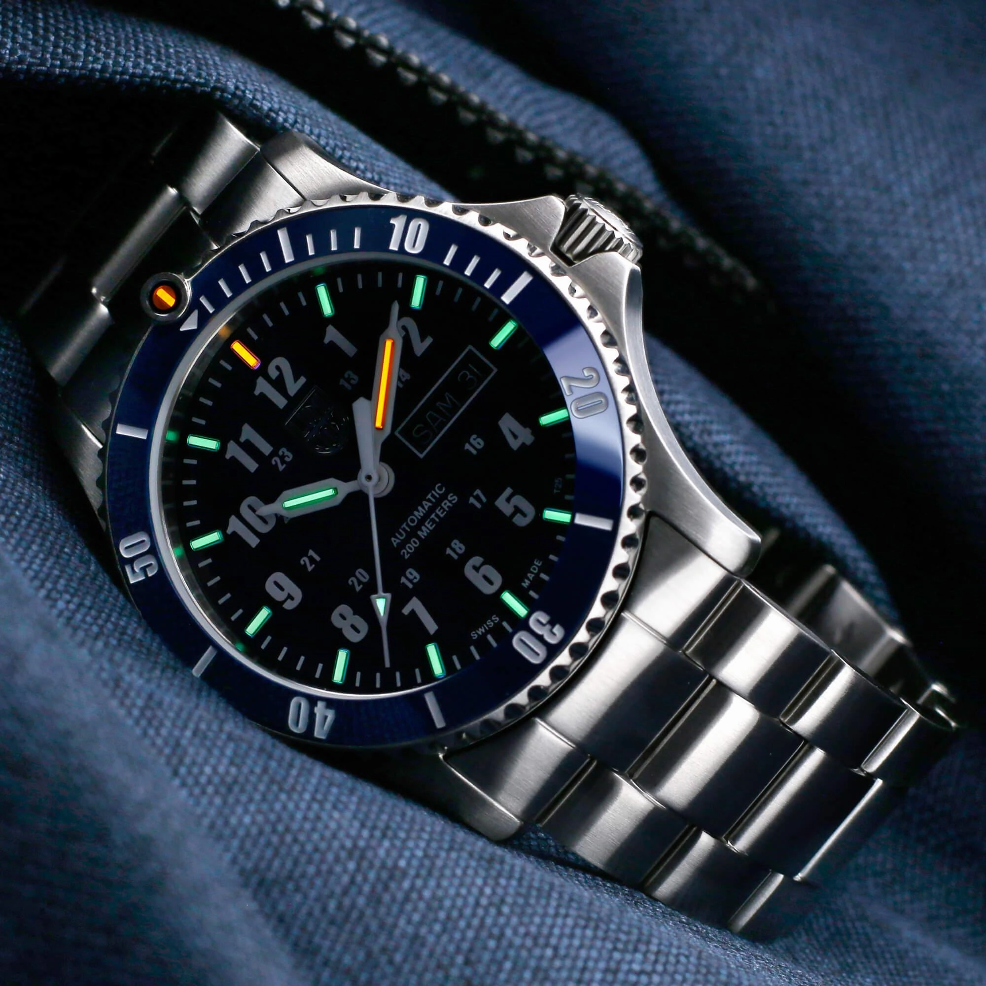 Luminox Men's Automatic Sport Timer Blue Dial Stainless Watch | 0924