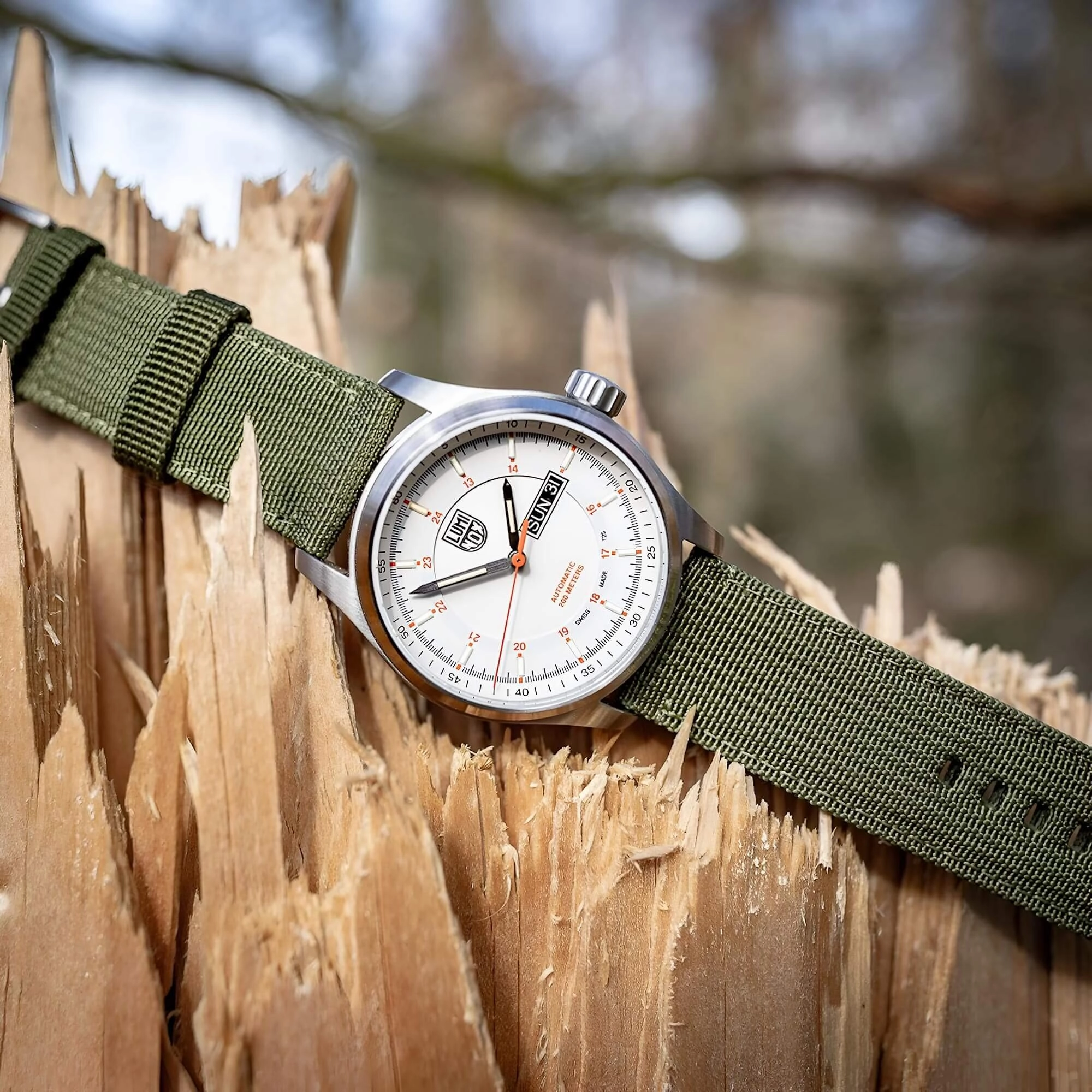 Luminox Men's Automatic Watch - Atacama Field Power Reserve Off-White Dial | 1907.NF