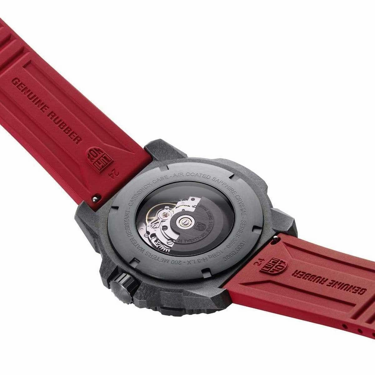 Luminox Men's Automatic Watch - Master Carbon Seal Black Dial Rubber Strap Dive | 3875