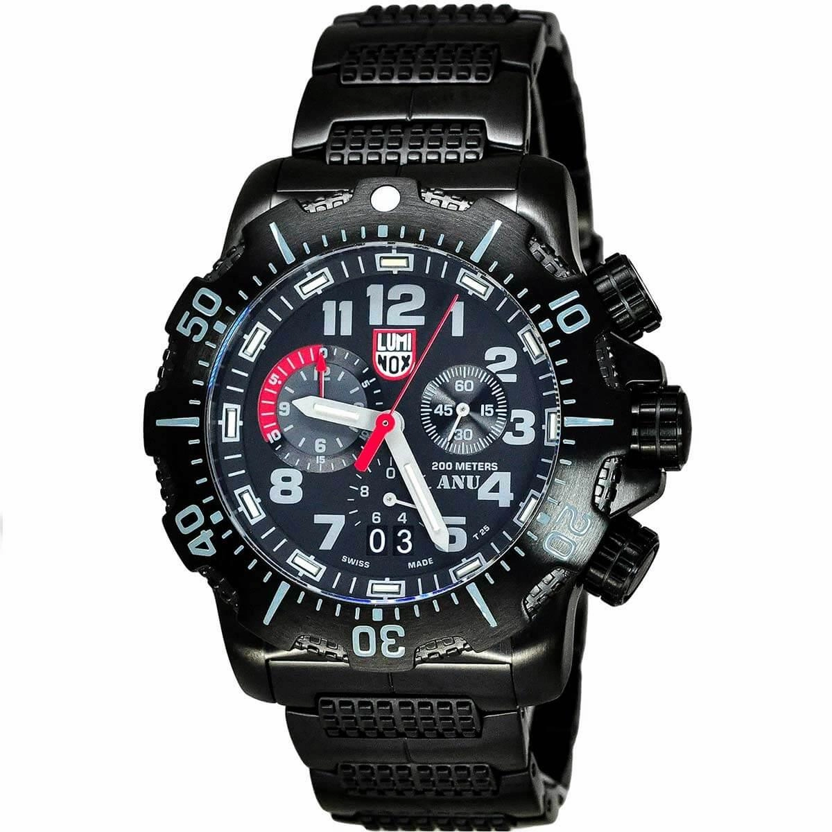 Luminox Men's Chronograph Watch - ANU 4240 Series Black Dial Bracelet | 4242
