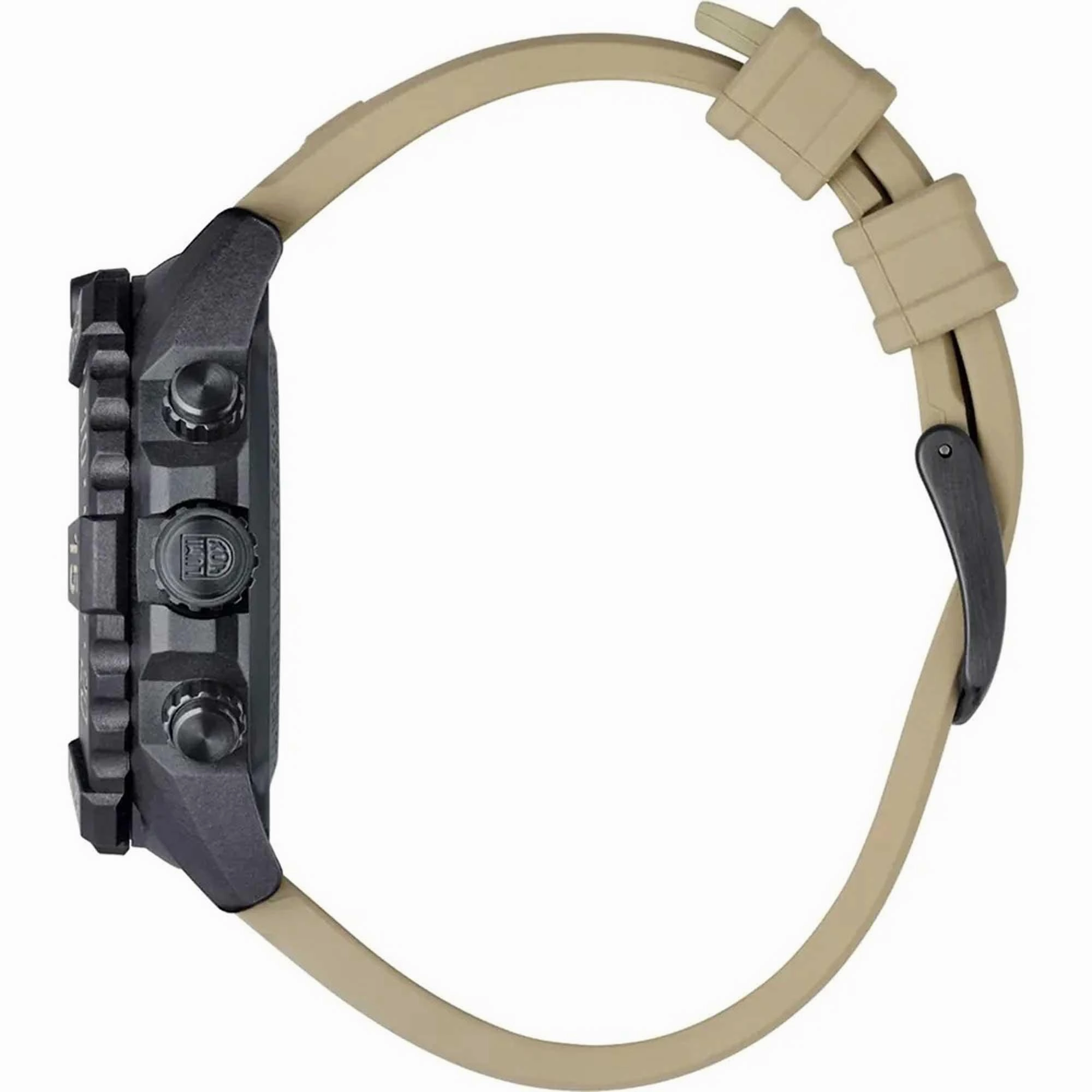 Luminox Men's Chronograph Watch - Navy Seal Black Dial Beige Strap | 3590.NSF.SET